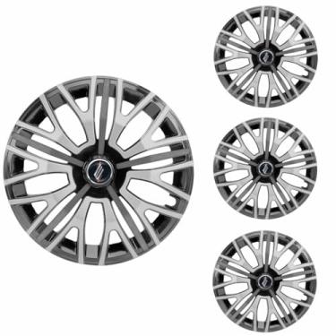 Imagem de Jogo Calota Aro 13 Triton Sport Black Silver Graphite Universal