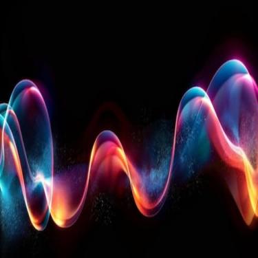 Imagem de Quadro Decorativo Neon Curves Preto Estampa Colorida Moderno Sala Quarto Escritório 50x50cm