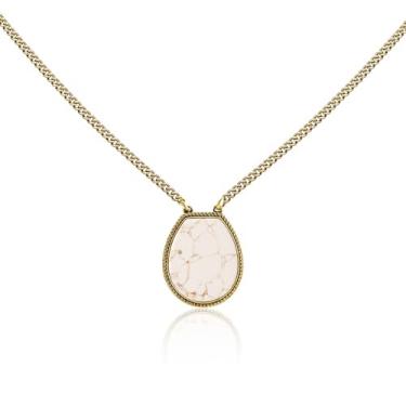 Imagem de Montana West Colar feminino com pingente Wrangler Western, ouro 14k, prata, turquesa, cowgirl, vintage, moda, Cobre, Sem Pedra Preciosa