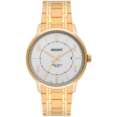 Imagem de Relógio Orient Masculino Aço Dourado Mgss1110 S2Kx