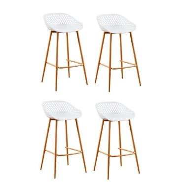 Imagem de Conjunto 4 Banquetas Clarice Rivatti Branco