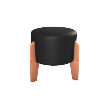 Imagem de Puff Decorativo Descanso Luxo Orginal Premium Sintetico Preto Matrix