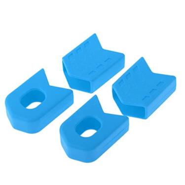 Imagem de Luzhengyang Manivela ou conjunto: Capas de gel de sílica para pedaleira de bicicleta - à prova de calor, óleo, derrapagem - Serve para bicicletas de estrada, montanha, engrenagem dobrável e fixa - 4