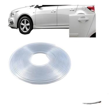 Imagem de Borracha Protetora Borda De Porta Veiculo 5 M Branca [f103]