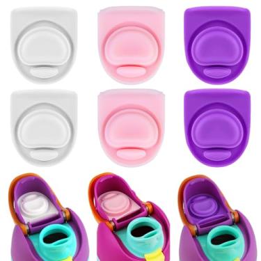 Imagem de 6 peças de rolha de substituição de vedação de borracha, compatível com Owala Freesip 680.4 g 947.2 g tampa de inserção de bico tampa de silicone acessórios de peças de reposição para Owala 16/19/24