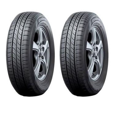 Imagem de Kit 2 Pneus Dunlop Enasave EC300+ Aro 16 185/55R16, Preto