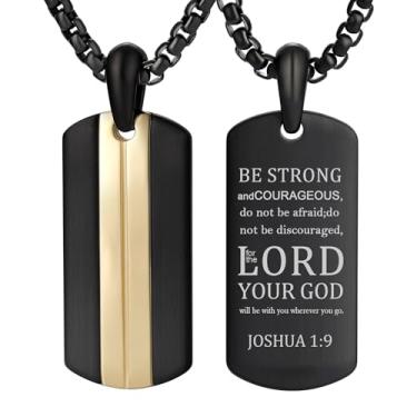 Imagem de Colar com pingente de etiqueta de cachorro para homens e mulheres meteorito/olho de tigre/ônix preto/amazonita/ametista/turquesa/lápis-lazúli/damasco/malaquita/aço inoxidável 316L com corrente de