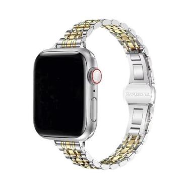 Imagem de Pulseira De Aço Inoxidável Para Apple Watch Ultra 2 49mm 42mm 46mm Bra