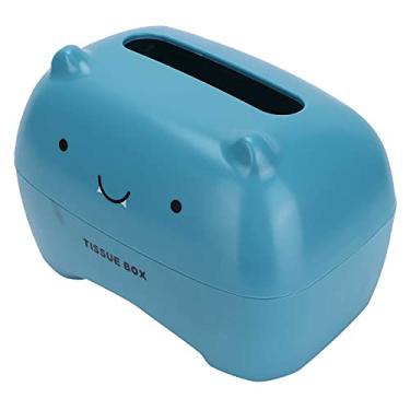 Imagem de Caixa de tecido fofa de desenho animado, guardanapo multifuncional, caixa de bombeamento, suporte de papel higiênico, armazenamento, material espessante, superfície fosca, (monstro azul)