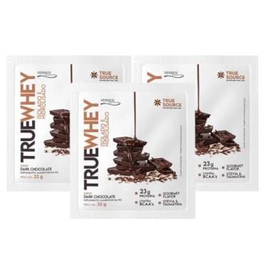 Imagem de 3x Sache True Whey Protein True Source Dark Chocolate 32g
