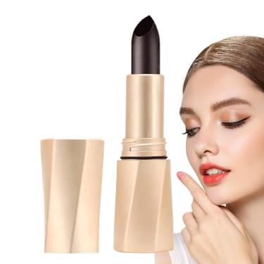 Imagem de Batom Matte, Batom Creme - Batom fosco de longa duração - Cor fosca não pegajosa dos lábios, mancha labial de veludo à prova d'água 3,8g para mulheres e meninas