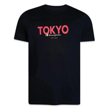 Imagem de Camiseta Champion Malhão Tokyo Preto-Masculino