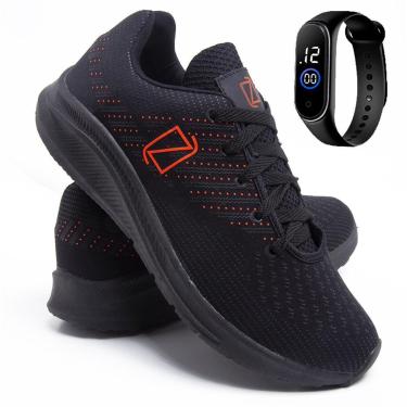 Imagem de Tênis Masculino Esporte Treino Academia Corrida Super Leve Confortável Relógio-Masculino