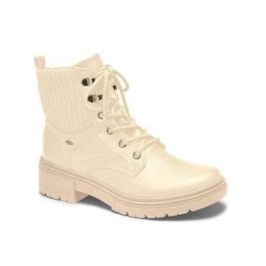 Imagem de Bota Coturno Feminino Dakota Off White-Feminino