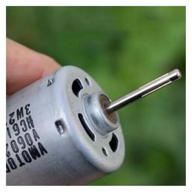 Imagem de OQVXFAUZA Motor RS-545 DC 6V 9V 12V 25600RPM Arranque eletrônico de alta velocidade alta potência eixo serrilhado longo
