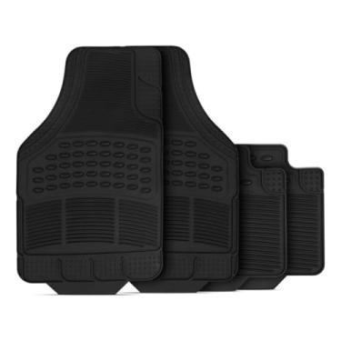 Imagem de Tapete para Carro, Tapetes Automotivo Carro Borracha Pvc Modelo Flash Tapetes(4 Peças)
