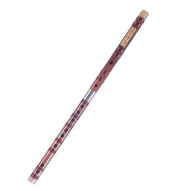 Imagem de Flauta de bambu de madeira, cobre branco amargo, dupla inserção, duas seções, flauta transversal multiafinada, flauta profissional (D)