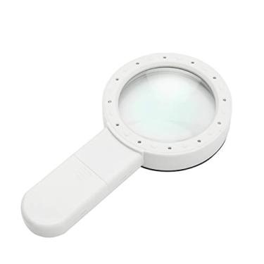 Imagem de Dceer Handheld Illumination Magnifier 30X Double Glass Lens Led Magnifier For Seniors Reading (Color : Ordinary Carton)