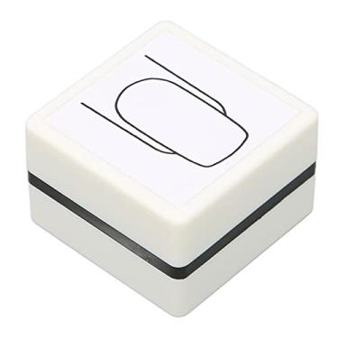 Imagem de Carimbo para Nail Art Pintado à Mão Exercício de Nail Art Linhas Claras Carimbo para Arte de Manicure com Capa DIY Ferramenta de Design de Unhas para Iniciantes Carimbo para (unhas quadradas)