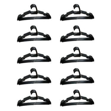 Imagem de Kit Com 10 20 30 50 Cabides Reforçado Para Roupas Antideslizantes Calça Camisa Calça e Casacos Gravatas Cintos Cabides Multiuso (100)