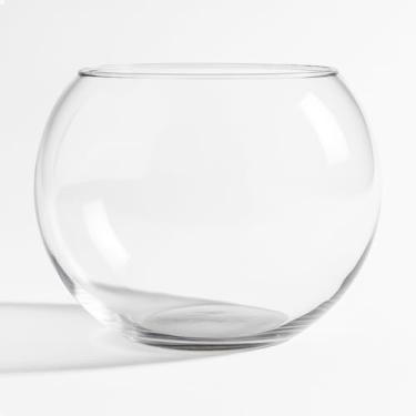 Imagem de Aquário circular de vidro espesso com 10 litros – compacto para peixes ornamentais, aquascaping ou decoração de interiores