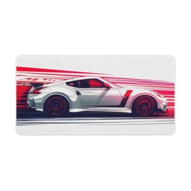 Imagem de HouLaiZhe Art JDM Car 370z Gaming Mouse Pads JDM Car Desk Pads Grandes Mousepads para Teclado Desktop Tapete de Computador 30 x 60 cm
