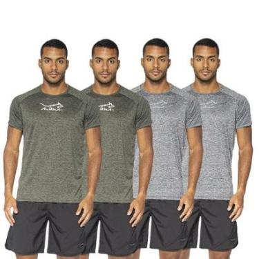 Imagem de Kit 4 Camisetas Fluid Move Dry Alpha Co Masculina-Masculino