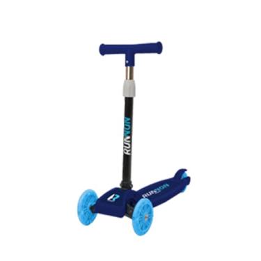 Imagem de Patinete Infantil Ajustável 3 Rodas com Luzes LED – Modelo Street Azul, Altura Regulável e Base Antiderrapante