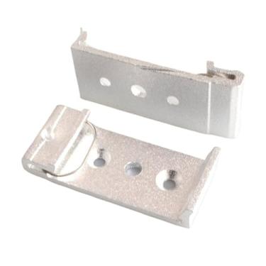 Imagem de 5 peças de grampo fixo de trilho DIN de 20 mm Grampo de fixação Grampo PLC Grampo de quadro de troca (branco)