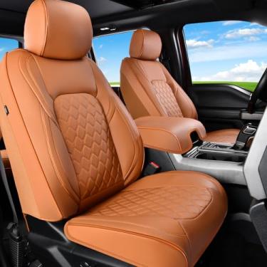 Imagem de Huidasource Capas de assento de carro Tacoma, cobertura total de 360°, capa de almofada de couro impermeável, adequada para Toyota Tacoma 2016-2023 SR SR5 Limited TRD Sport/Pro/Off Road All Cab Front