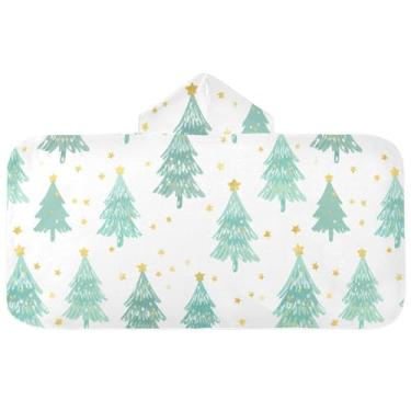 Imagem de Burbuja Toalha de banho com capuz de laço rosa para crianças, toalha de praia de pelúcia macia absorvente para chá de meninas e meninos 3-10 anos, 61 x 127 cm