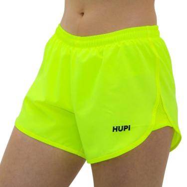 Imagem de Shorts Feminino Corrida Curto Hupi Donna Amarelo Neon-Feminino