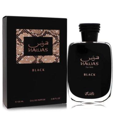 Imagem de Perfume Masculino Hawas Black Rasasi Eau De Parfum 100 Ml