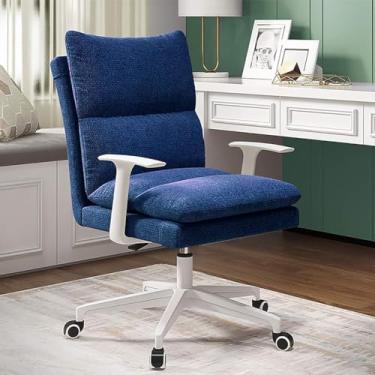 Imagem de SNCIDSGE Cadeira de escritório, cadeira de jogos, cadeira de computador, cadeira de computador com almofada grossa, encosto, cadeira executiva, cadeira de escritório, cadeira de escritório grande com