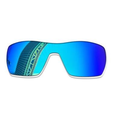 Imagem de LenzProse Lentes de reposição polarizadas de 1,5 mm para óculos de sol Oakley Ridgeline OO9419, antiarranhões | Ajuste perfeito, Azul gelo polarizado - 1,5 mm, 0