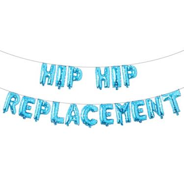 Imagem de Faixa de balão de substituição de quadril com glitter para homens, artigos de festa de aniversário, ideias e presentes 21, 30, 40, 50, 60, 70, 80 anos decorações de aniversário adulto (estrela azul de