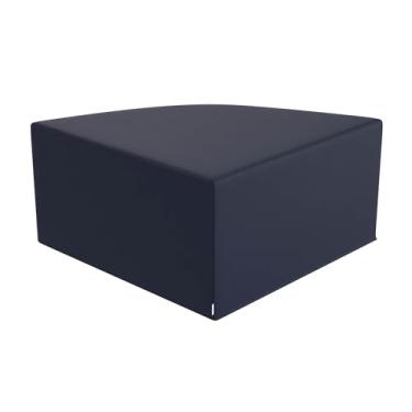 Imagem de Children's Factory Pufe de canto grande, cadeiras infantis mistas, sofás, pufes e cubos de canto, cheio de espuma e resistente à água, assentos flexíveis para sala de aula, azul marinho