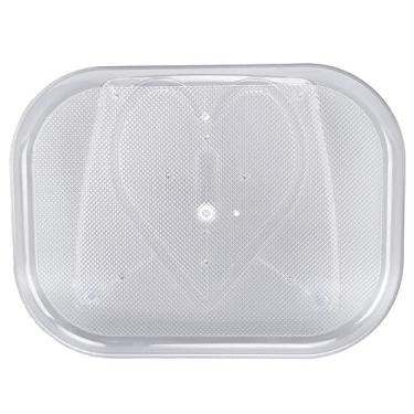 Imagem de Estink Organizador de Mesa Giratória de Geladeira, Bandeja Plástica Giratória de 360 ​​graus para Armazenamento Com Economia de Espaço Com Fundo Antiderrapante para Geladeira de Cozinha (L)