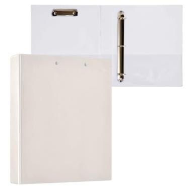 Imagem de Pasta de concha com prancheta resistente, 5 cm, 3 anéis, 27 x 31,5 cm, material escolar universitário