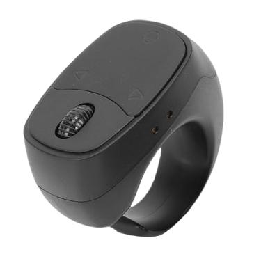 Imagem de GOWENIC Clicker de Virador de Página Com Controle Remoto, Clicker de Rolagem 5.3 Com Roda Multifuncional e Base de Carregamento, para Gravação de Vídeo Com Obturador de Câmera de (Preta)