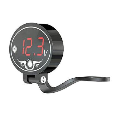 Imagem de Jectse Voltímetro de Motocicleta 12V, Medidor de Tensão Com Display Digital LED Com Alarme Inteligente de Baixa Pressão, para Monitor de Bateria de Motocicleta