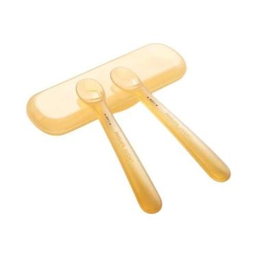 Imagem de Colher De Silicone Macia Para Bebês Para Alimentação De Comida Complem