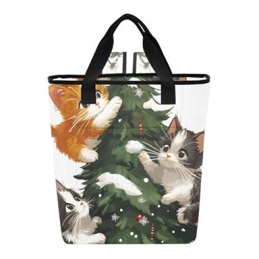 Imagem de Joitme Bolsa térmica para gatos fofos para árvore de Natal, 36 latas mochila refrescante