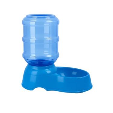 Imagem de Bebedouro Pet com Galão por Gravidade – Abastecimento Automático para Cães e Gatos (azul)