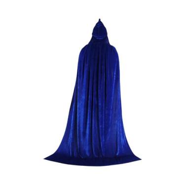 Imagem de Capa Longa Medieval Com Capuz Para Adultos, Robe De Bruxaria Para Mulh