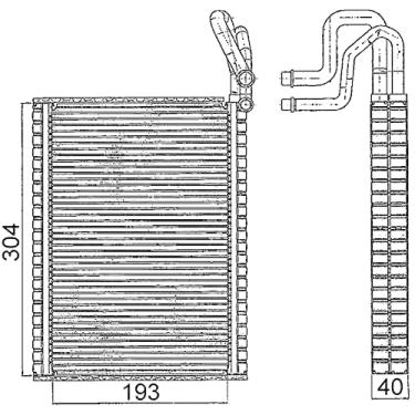 Imagem de Núcleo evaporador MAHLE Behr AE 116 000S A/C