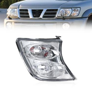 Imagem de JESYMBX Luz de canto do para-choque dianteiro para Nissan Patrol Y61 2001-2004 sem lâmpada 26115-VC325 26110-VC325 direita