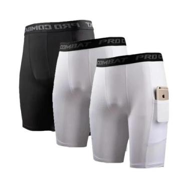 Imagem de Conjunto De 3 Cuecas Boxer Masculinas M-XXL De Secagem Rápida, Preto E