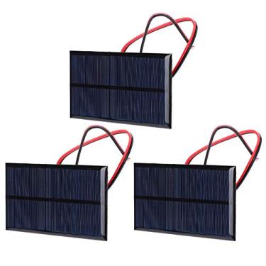 Imagem de TARSHYRY Painel Solar 6V 1W, Módulo de Célula Solar de Silício Policristalino Com Cabo de 30 Cm, para Luzes Solares de Gramado DIY Luzes de Paisagem Carregador de Telefone Brinquedos de