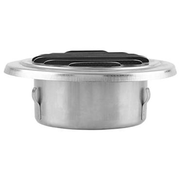 Imagem de Domary Ventilação de Ar de Parede Aço Inoxidável, Grelha Plana Redonda, Malha Saída Ventilação para Casa